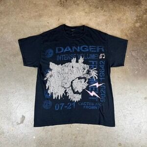 Cactus Jack x Fragment black cotton tee Men's Size L